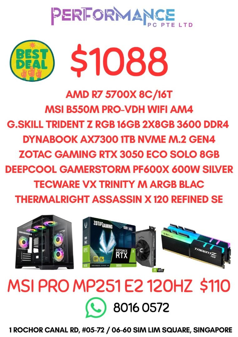 (FREE!! SSD)  DIY AMD BUNDLE FULLY CUSTOMISABLE GAMING PC445790907636787202