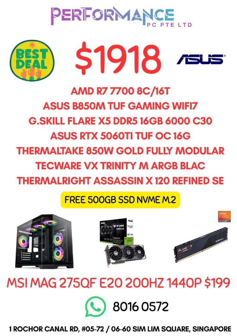 (FREE!! SSD)  DIY AMD BUNDLE FULLY CUSTOMISABLE GAMING PC445790907636787209