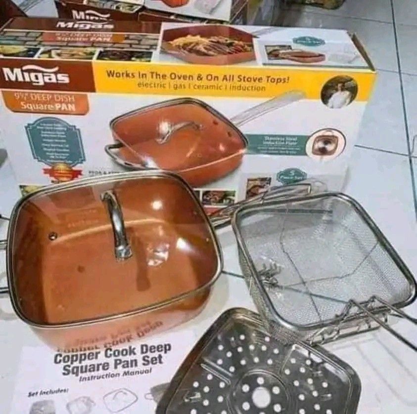 frying deep pan (Category: Fryers) located in Manila. Submitted by asstditems (Listing ID 1436205514, Image 3). Description: thick pan same-day delivery via lalamove gcash or cod payment ncr area godbless happy shopping.
