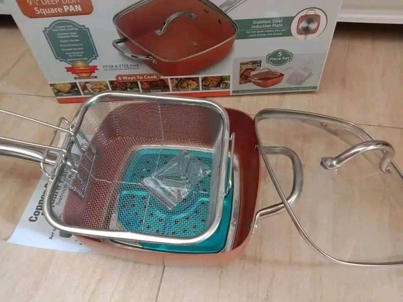 frying deep pan (Category: Fryers) located in Manila. Submitted by asstditems (Listing ID 1436205514, Image 2). Description: thick pan same-day delivery via lalamove gcash or cod payment ncr area godbless happy shopping.