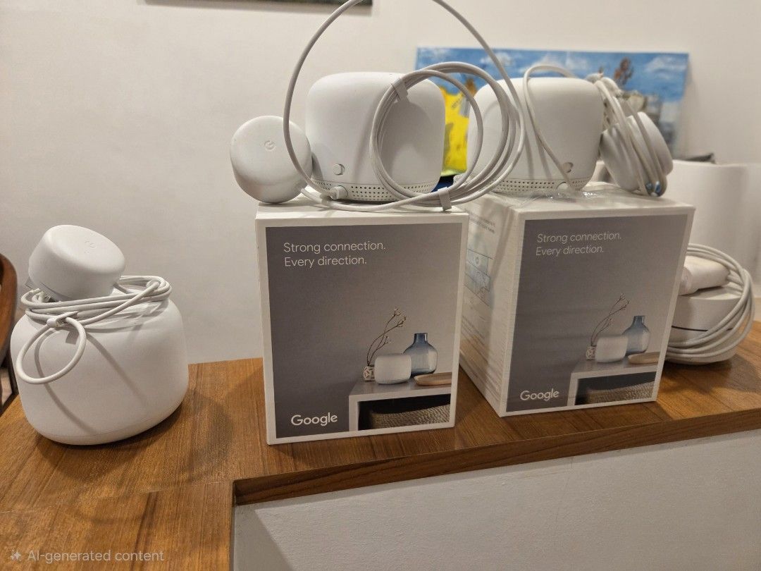 Google Nest Wifi router and Wifi point445933633845995521