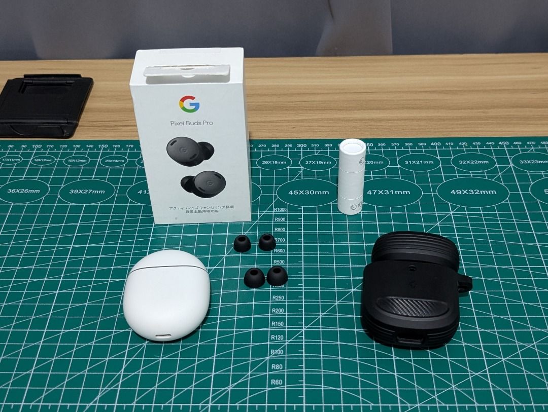 Google Pixel Buds Pro Wireless Bluetooth Earbuds (Category: Earphones) located in Santa Rosa. Submitted by 5xj9.z8m (Listing ID 1436141582, Image 2). Description: Item is in good condition. No issues, minor signs of usage only. Inclusions: 1 pair earbuds 2 pairs extra ear tips 1 x charging case 1 x Spigen Case Original packaging box For meetups/courier bookings: ~Santa Rosa area near Enchanted Kingdom.
