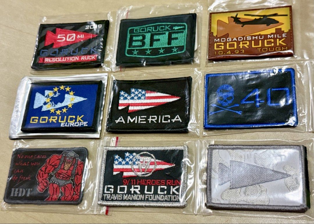 GORUCK Morale Patch (Category: Backpacks) located in Singapore. Submitted by bobafett_1138 (Listing ID 1335307626, Image 1). Description: $10 - $14 each Clearing out personal collection Coffee Ruck -SOLD EMBRACE Suck -SOLD Official Rucking - SOLD Timed Ruck - SOLD PNW Tree -SOLD Hot Sauce -SOLD Nightmare -SOLD Trident -SOLD OP Legacy -SOLD Last pic - SOLD ✅Self collect at 120109 To to be mutually arranged ❌No meeting at MRT station ❌No mailing GO