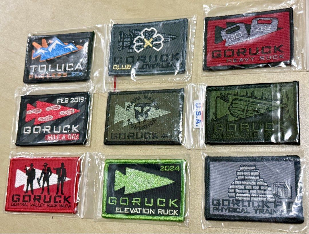 GORUCK Morale Patch (Category: Backpacks) located in Singapore. Submitted by bobafett_1138 (Listing ID 1335307626, Image 2). Description: $10 - $14 each Clearing out personal collection Coffee Ruck -SOLD EMBRACE Suck -SOLD Official Rucking - SOLD Timed Ruck - SOLD PNW Tree -SOLD Hot Sauce -SOLD Nightmare -SOLD Trident -SOLD OP Legacy -SOLD Last pic - SOLD ✅Self collect at 120109 To to be mutually arranged ❌No meeting at MRT station ❌No mailing GO