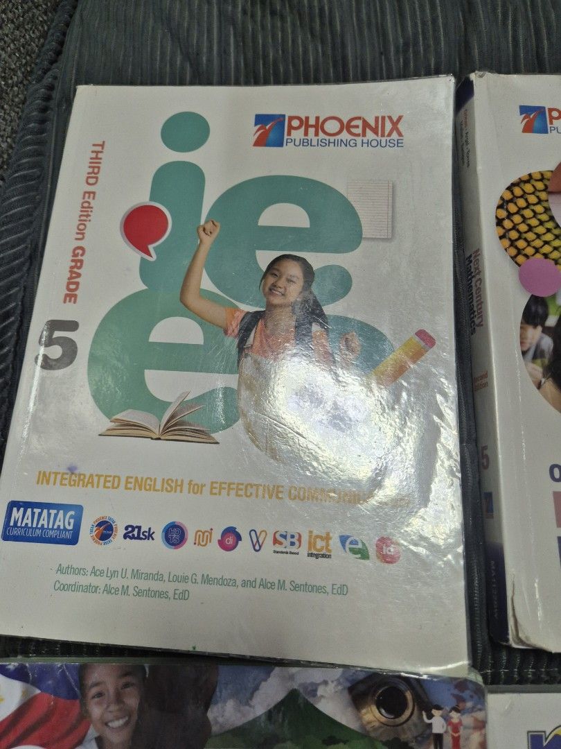 Grade 5 textbooks (Category: Textbooks) located in Mandaluyong City. Submitted by gnemtaz (Listing ID 1436152162, Image 1). Description: 350 each English sold Mapeh sold Science sold.