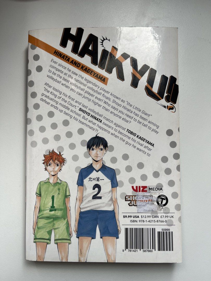 Haikyu!! Manga Vol. 1 (Category: Comics & Manga) located in Cavite. Submitted by cherry_knots (Listing ID 1436139574, Image 2). Description: WTS LFB PH ASSORTED MANGA 400 EACH: - Haikyuu!! Vol. 1 See more pics/vids for condition: https://drive.google.com/drive/folders/1Cok8AIZf6gS8l45XPH3lFSyMcUXJpo31 Prices are negotiable if taking multiple! MOP: gcash MOD: ggx, lbc, j&t, sdd loc: tanza, cavite.