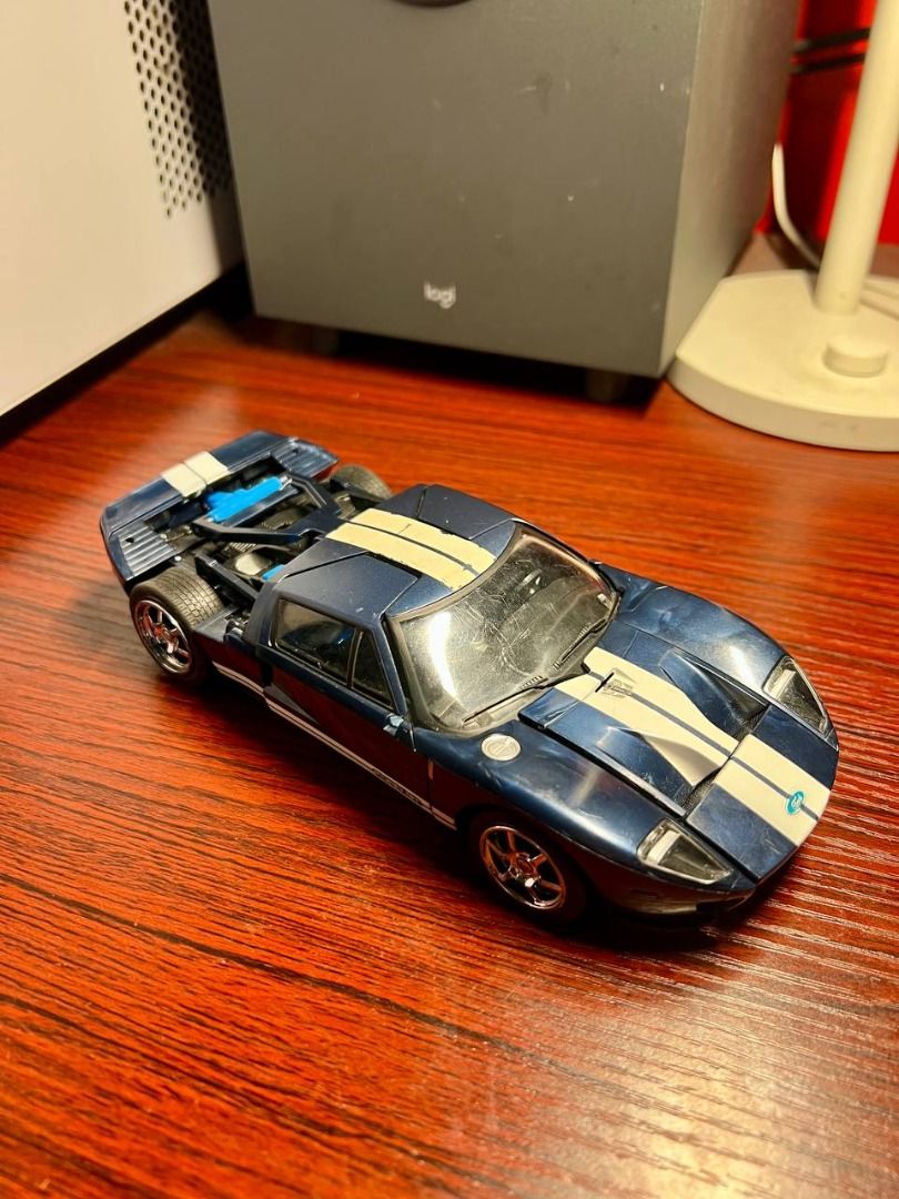 Hasbro Transformers Alternators: Ford Gt Mirage Action Figure (Category: Vehicle & Diecast Models) located in Baguio. Submitted by ditoyzb08176 (Listing ID 1436214732, Image 1). Description: - Transformers Movie 2007 Ford GT toy car - Features a blue car with white stripes - Underside reveals Transformers details - Includes 2006 Hasbro and Takara Tomy copyright markings -AS IS INCOMPLETE WYSIWYG Location: Baguio City Shipping: J&T/FLASH/LBC .