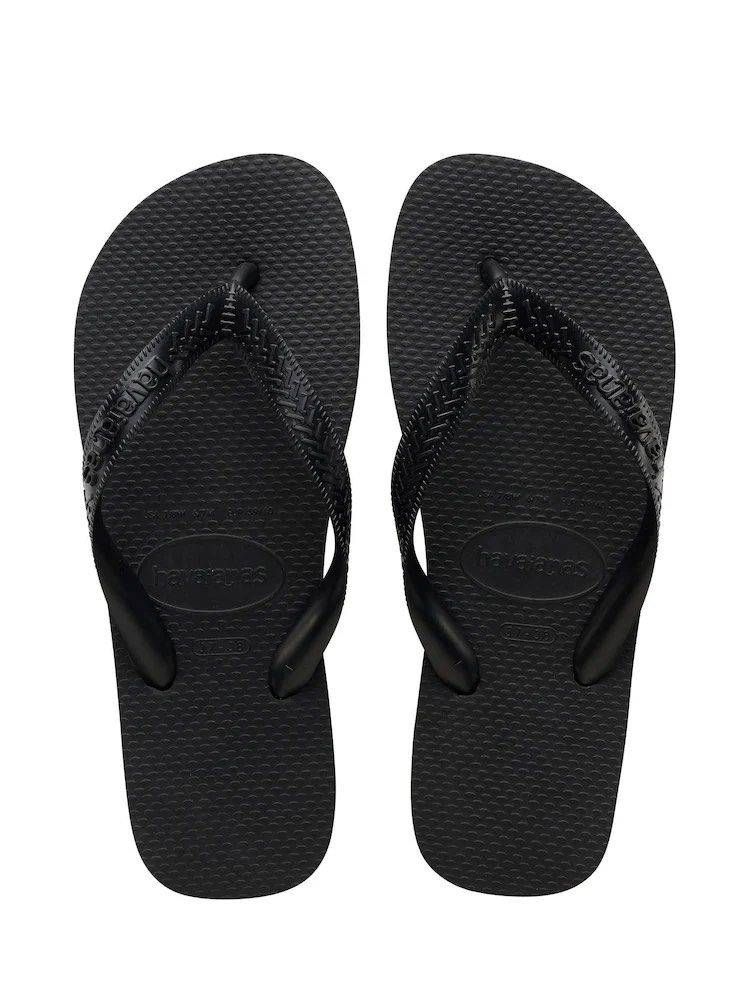 Havaianas Black Flip-Flops (Category: Flipflops and Slides) located in Singapore. Submitted by icedicemilo (Listing ID 1436141985, Image 1). Description: - Classic black Havaianas flip-flops (Size 41/42) - Ideal for everyday wear and beach trips - Comfortable and durable design - A timeless summer essential.