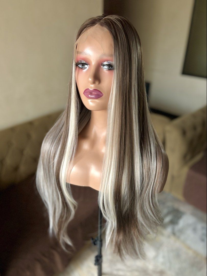Highlights Lace Front Wig (Brand New!) (Category: Hair Accessories) located in Manila. Submitted by stellarwigs (Listing ID 1436274298, Image 3). Description: Highlights Lace Front Wig For Sale! Price: ₱1500 only! (brand new) ✅FREE PARTING (13x4) (30 Inches) ✅Can be curled or straightened and washed. ✅Futura Fiber Close to human hair. ✅Thick High Quality Hair. ✅What you see is what you get. ✅On Hand! Shipping available nationwide. ✅Same day deliv