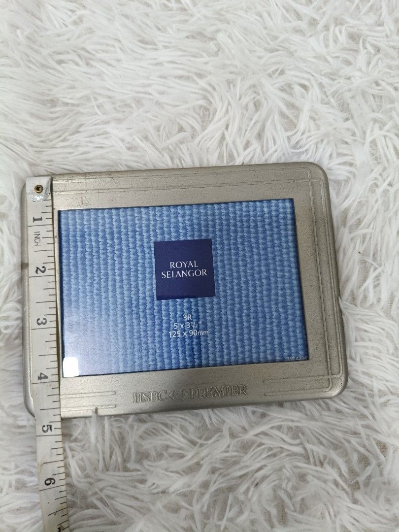 HSBC Premier Royal Selangor Pewter Photo Frame, Furniture & Home Living ...