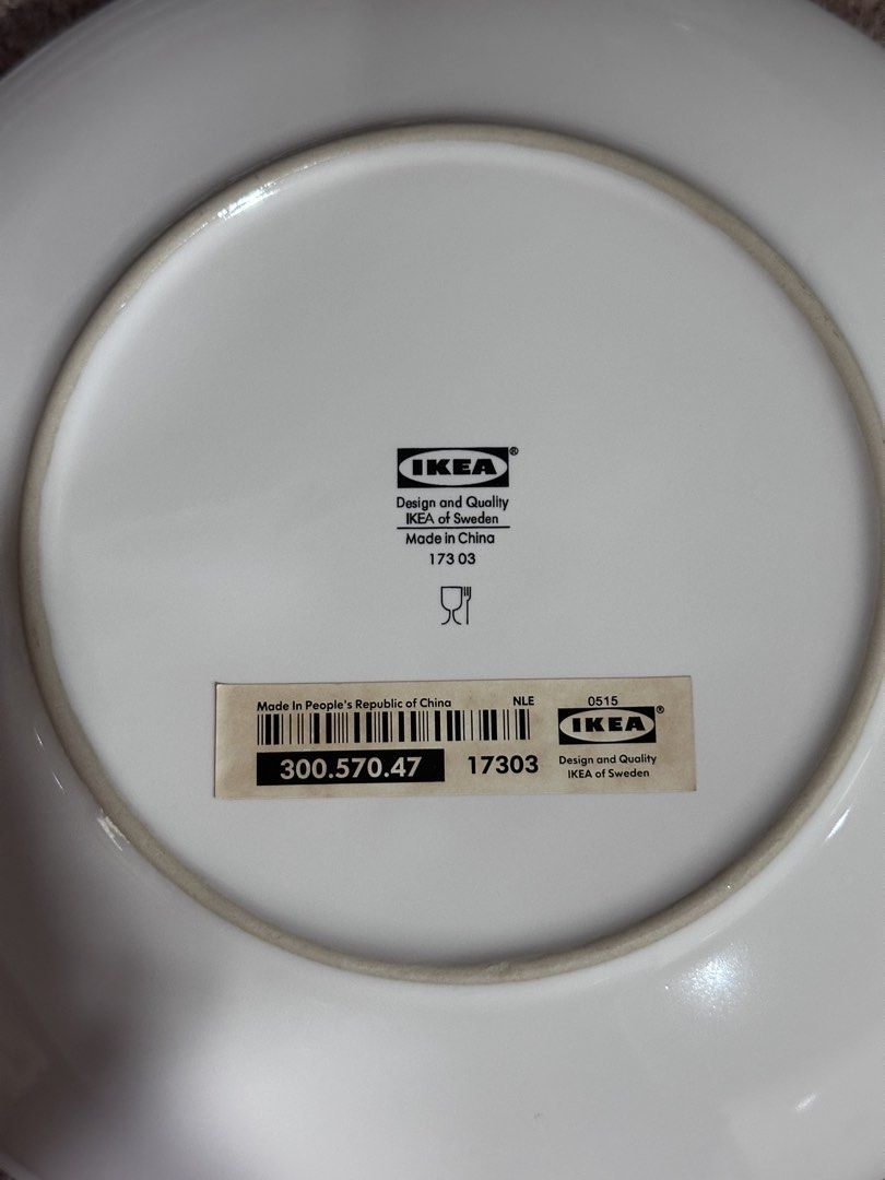 IKEA White Plate X 4445491341501419521