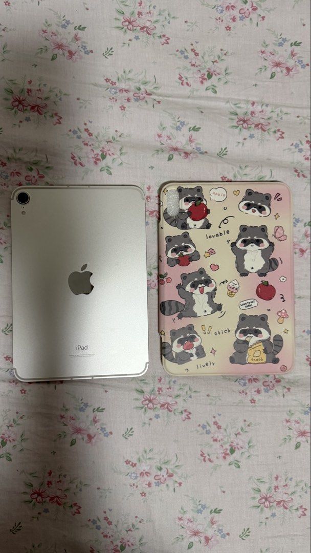 iPad mini 6/7 folio case with cute design (Category: Cases & Sleeves) located in Caloocan City. Submitted by .manel. (Listing ID 1436201220, Image 3). Description: brand new! just unboxed it for promotional video.