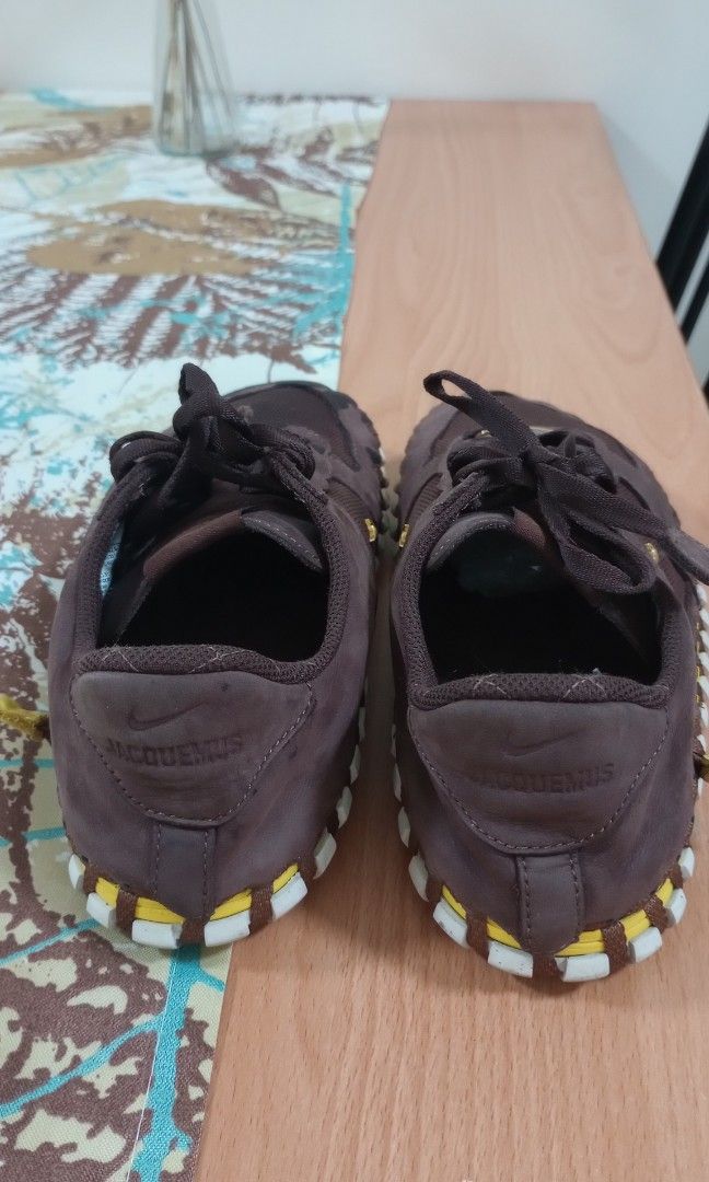 JACQUEMUS NIKE (Category: Casual Shoes) located in Manila. Submitted by fashion-styles (Listing ID 1436219138, Image 3). Description: 🔥 FOR SALE: JACQUEMUS x NIKE AIR HUMARA 🔥 Colorway: Ale Brown / Gold Style Code: DR0424-200 UPC: 00196968042463 100% Authentic, LC all you want Price: ₱3,000 NEGOTIABLE Bought sa US dati, di na nagagamit. RFS: Need funds / Decluttering Shipping: LBC/J&T shoulder ni buyer PM for detailed pics. Legit check all you 