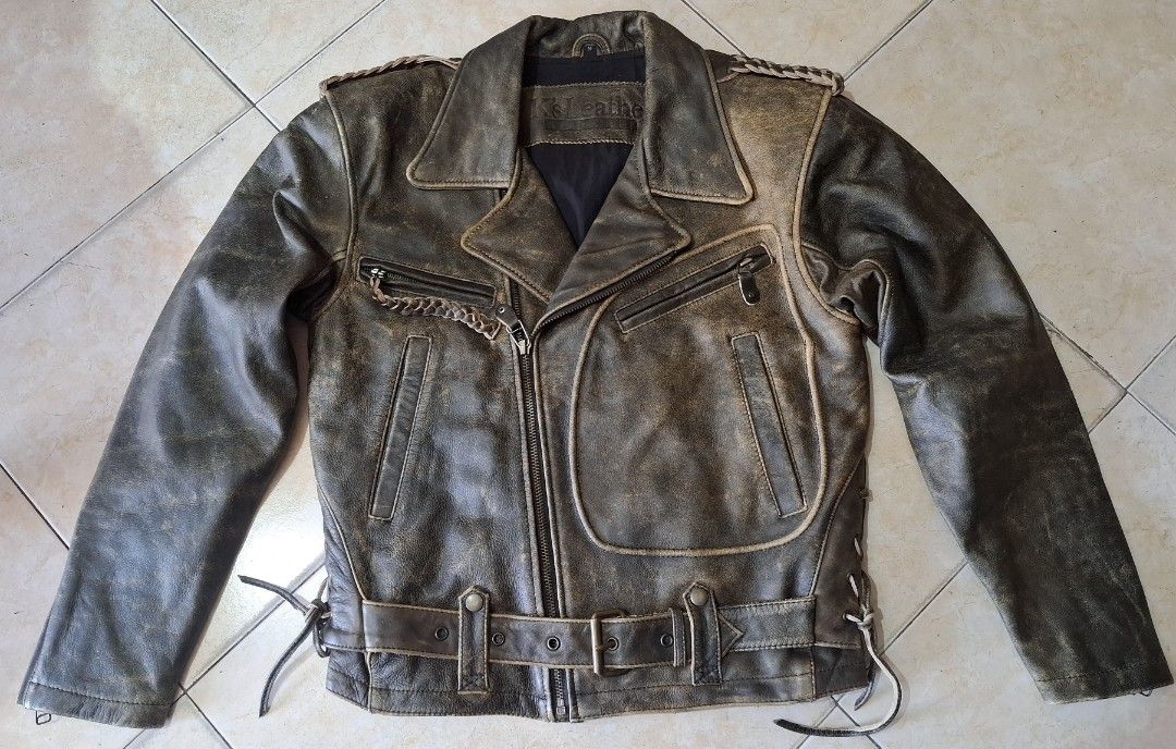 Kadoya leathers (Category: Coats, Jackets and Outerwear) located in Baguio. Submitted by thriftrot (Listing ID 1436146045, Image 2). Description: kadoya leather jacket quality japanese leathers since 1930s in excellent condition no issue dimes on photos loc. baguio add shipping fee.