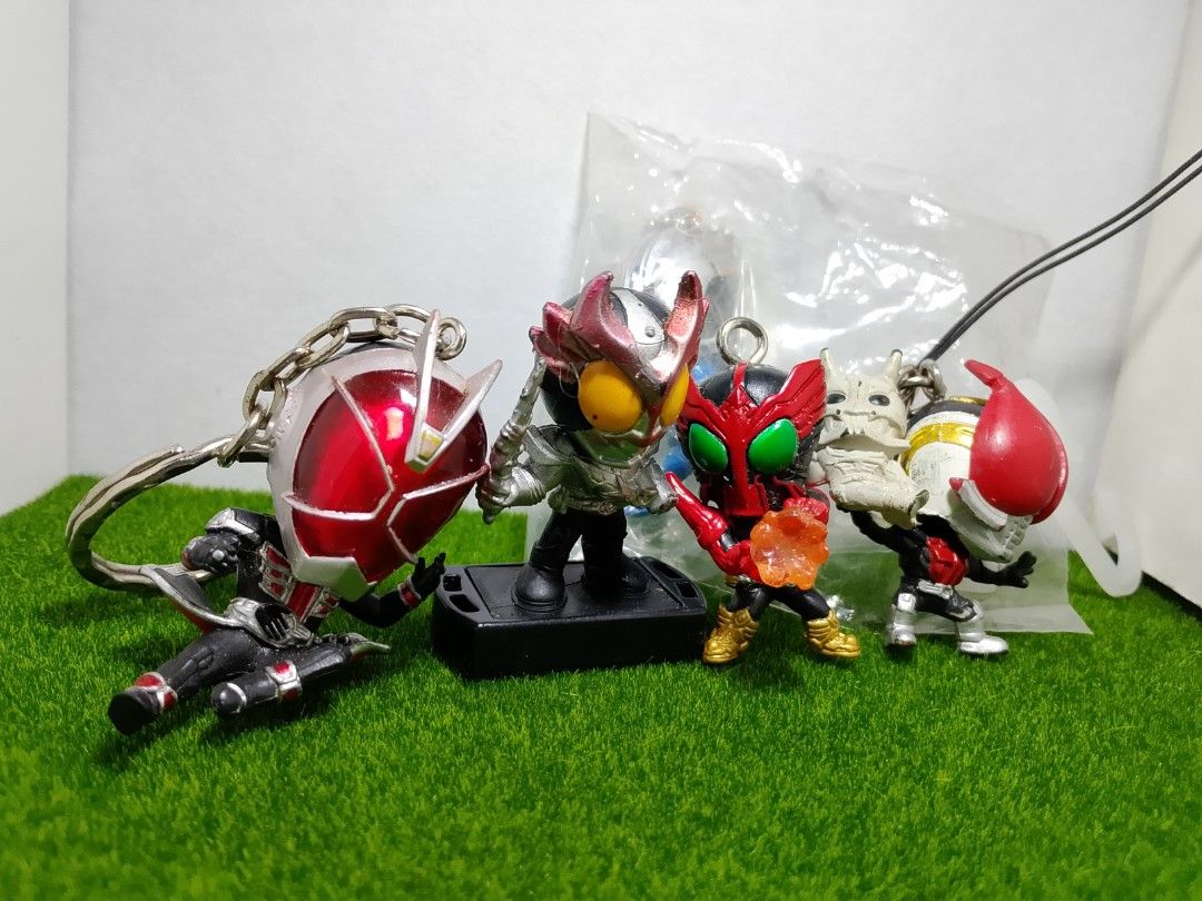 Kamen Rider - keychain figure 5pcs (Category: Figurines & Statues) located in Manila. Submitted by findyourtreasure10 (Listing ID 1436167995, Image 1). Description: Kamen Rider - keychain collectibles Good Condition 5 pieces / 1 sealed MOP - GCASH MOD - LALAMOVE / JNT LOC - QUEZON CITY.