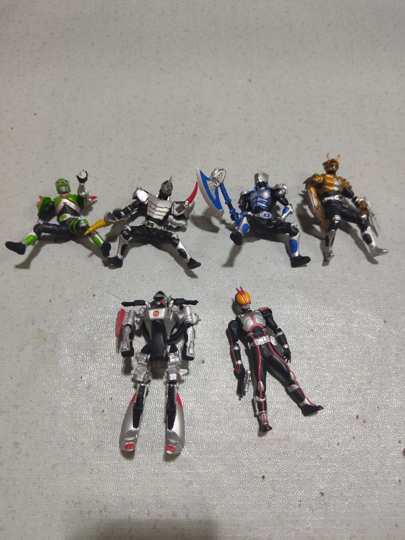 Kamen rider set (Category: Action & Battle Toys) located in Manila. Submitted by splapukick (Listing ID 1436253507, Image 1). Description: for sale as set payment via gcash shipping to be shouldered by buyer no rush shipping location: Calasiao, Pangasinan.