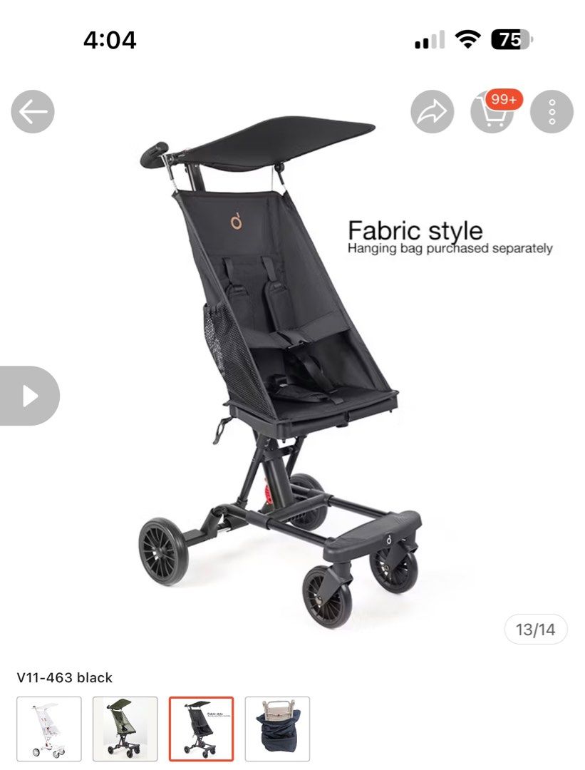Kidone Stroller for travel (Category: Strollers) located in Quezon City. Submitted by youngwind.136594 (Listing ID 1436277221, Image 1). Description: KIDONE Stroller Strollers For Baby Girl Boy Boys Lightweight Travel Toddle Toddler Bike Easy To Fold. Applicable age: 6 months -7 years old Can bear a weight of 50kg Hard board support, caring for the baby’s spine Suitable for travel carrying Note: the lock once folded is not attached to it anymore.
