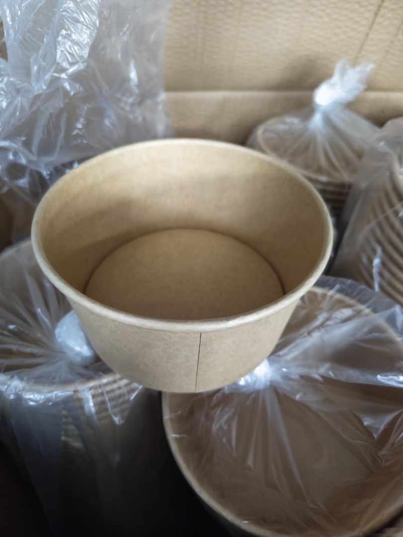 Kraft Paper Bowls(Don't have top cover) - New