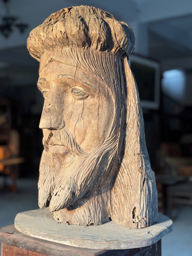 Large Head Bust of Jesus Christ (Category: Religious Items) located in Manila. Submitted by sinaunang_gamit (Listing ID 1436279869, Image 3). Description: Large Head Bust of Jesus Christ Height: 19 inches ₱7k only.