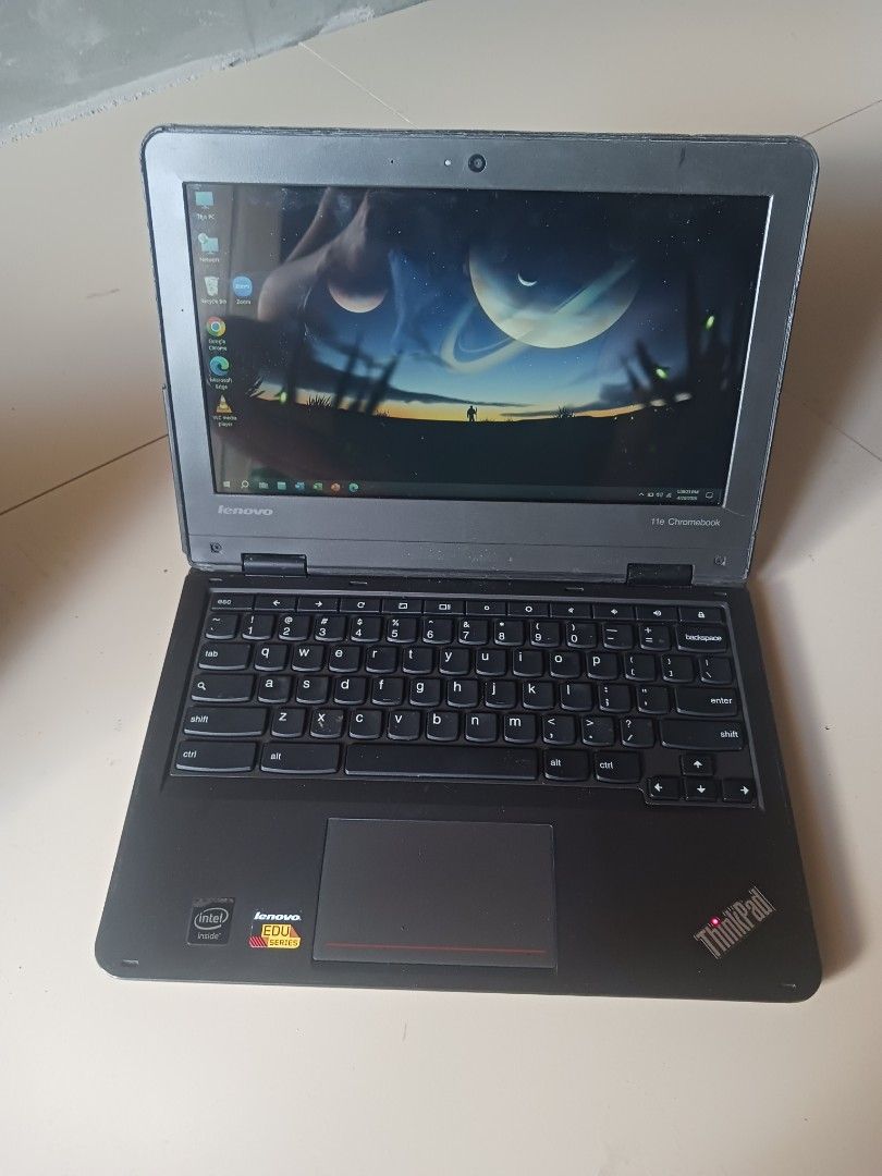 Lenovo Thinkpad 11e Chromebook (Category: Laptops & Notebooks) located in Manila. Submitted by ian_n884 (Listing ID 1436259212, Image 1). Description: Intel Celeron CPU 4GB RAM 16GB SSD Storage Location: Catbalogan City, Samar (pick-up ONLY).
