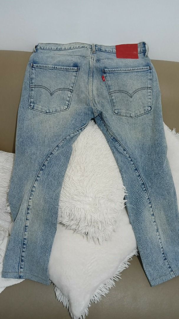 Levi's 512 Engineered Jeans (Category: Jeans) located in Caloocan City. Submitted by saison_102921 (Listing ID 1436231119, Image 1). Description: - Levi's 512 Engineered Jeans - Light blue wash - Button fly - Features the Levi's red tab - Water<Less> for sustainable production - Size tag visible in images - Unique seam design.