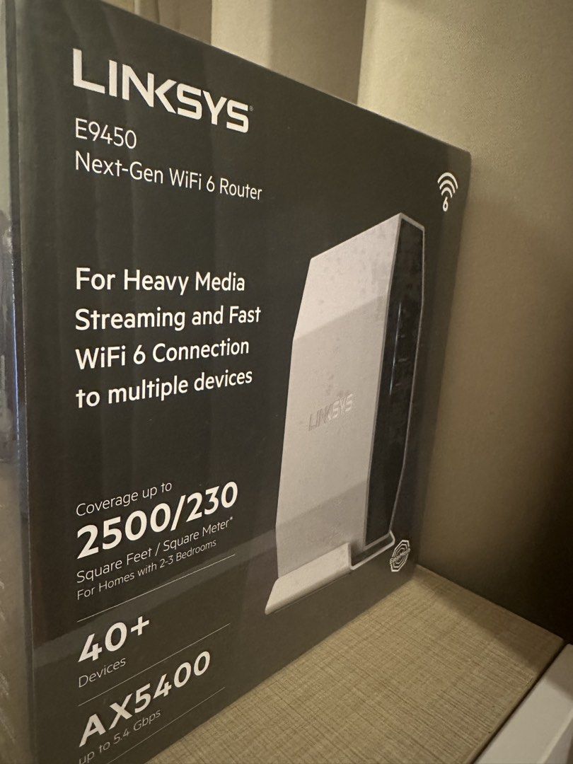 Linksys E9450 Next-Gen WiFi 6 Router445933638984683520
