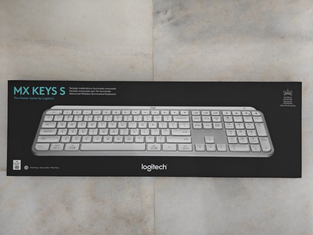 Logitech MX Keys S Keyboard - Pale Grey446064179943854080
