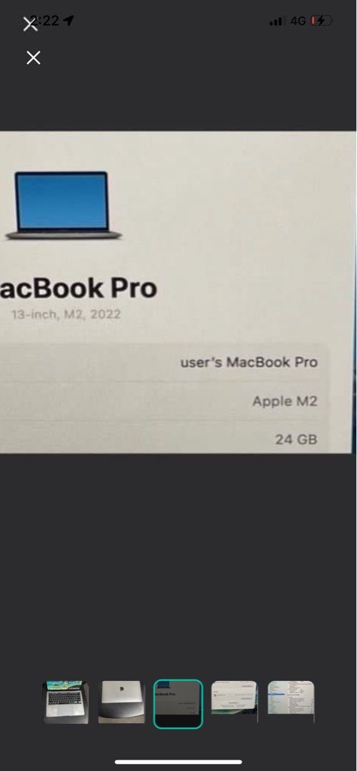 MacBook Pro 13 inch M2 24gb 512gb445664141321195522