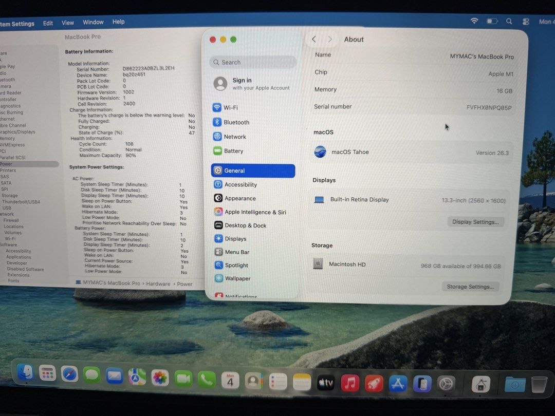 MacBook Pro 13inch M1 16GB 1TB SSD445541051742310402