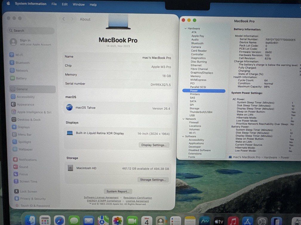 Macbook Pro 14” m3 pro/18g/512ssd grey