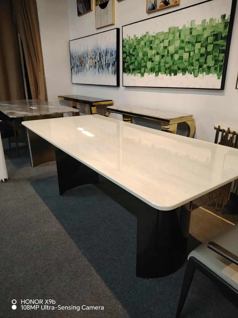 Marble Top Dining Table (Category: Tables & Sets) located in Valenzuela. Submitted by jhagonzales (Listing ID 1436203448, Image 1). Description: 200x100x75cm LWH 8-10 seaters.
