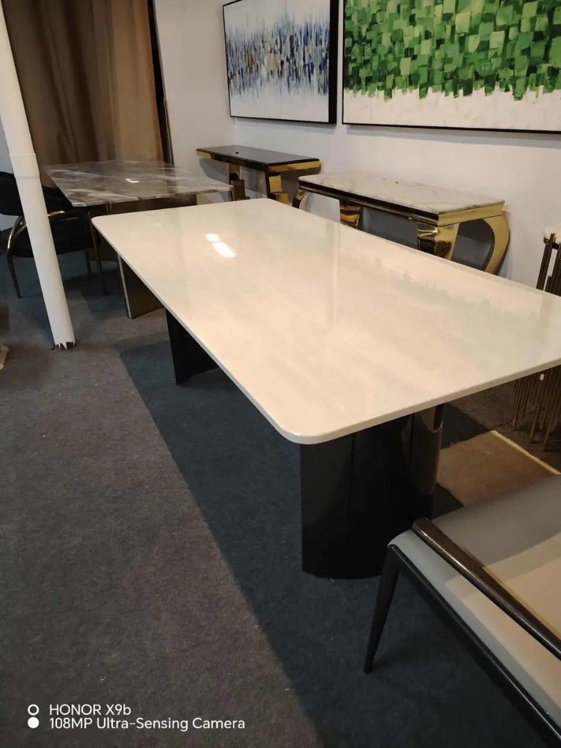 Marble Top Dining Table (Category: Tables & Sets) located in Valenzuela. Submitted by jhagonzales (Listing ID 1436203448, Image 3). Description: 200x100x75cm LWH 8-10 seaters.
