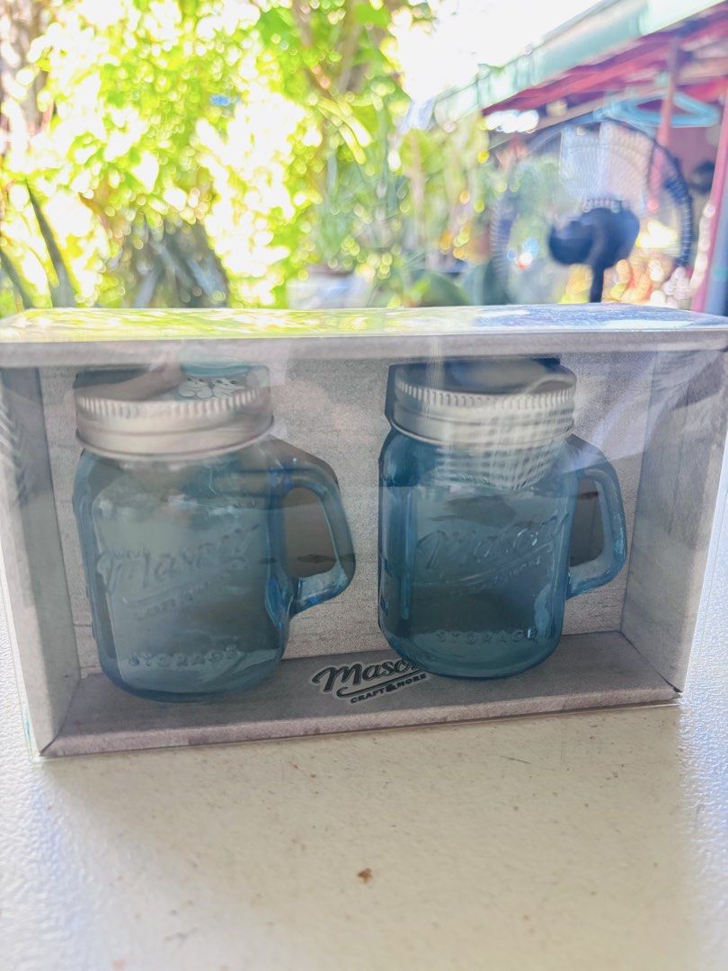 Mason Jar salt n pepper (Category: Food Organization & Storage) located in Paranaque City. Submitted by luxemomma (Listing ID 1436103041, Image 1). Description: Brand New: MOP: Gcash/BPI.
