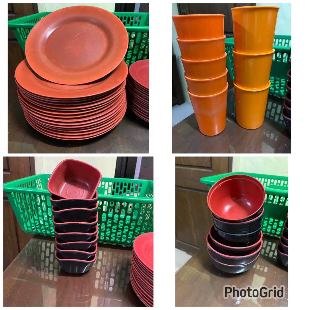 Melamine Dinner Set (Category: Dinnerware & Cutlery) located in Pasig City. Submitted by ljm00 (Listing ID 1436244644, Image 1). Description: 📍Preloved Melamine Dinner Set Take all ₱ 800 -30pcs Plates -8pcs square bowls -6pcs rice bowls -8pcs cups 📍Palanan, Makati 📍MOP: Gcash/Maya/ BPI transfer 📍Pickup or via lalamove/grab.