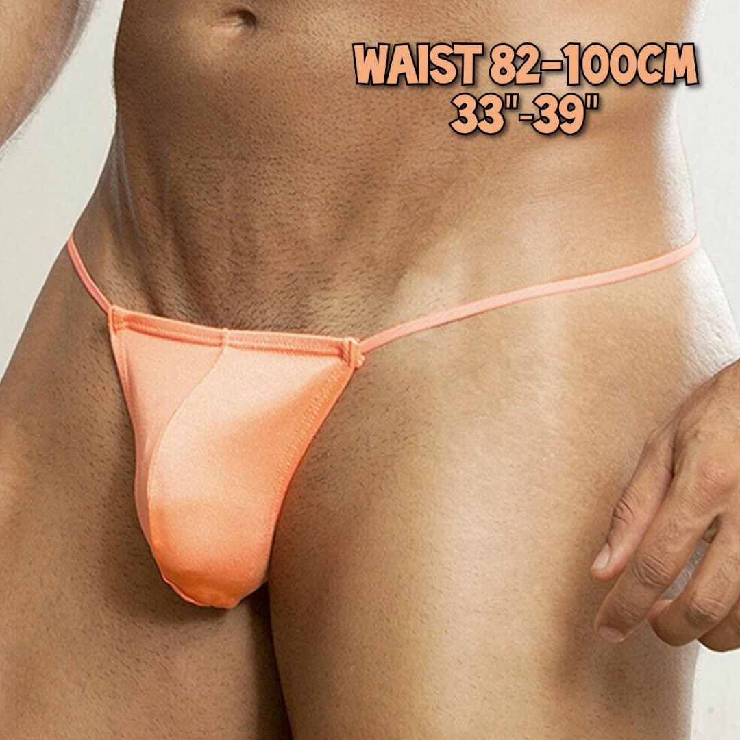 Men's G-string Guys Underwear (Orange), Men's Fashion, Bottoms, New ...