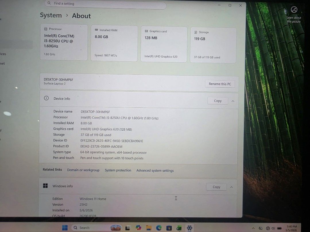 Microsoft Surface Laptop 2 - Intel i5, 8GB RAM, 128GB SSD445929276761722882