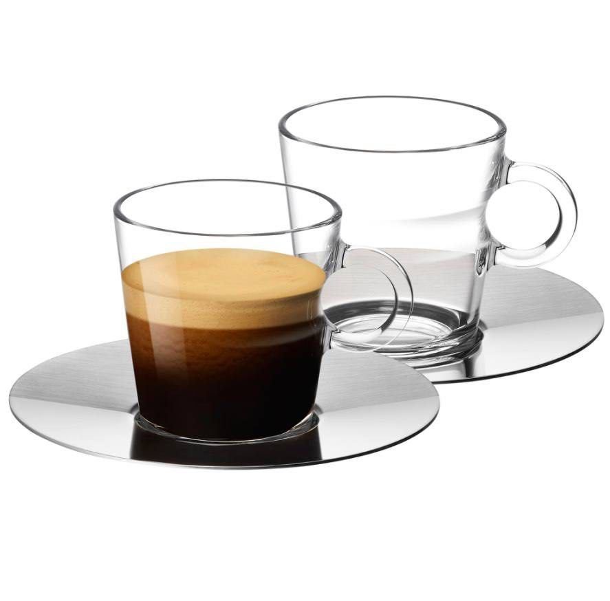 Nespresso View Lungo Cups and Saucers - Brand New