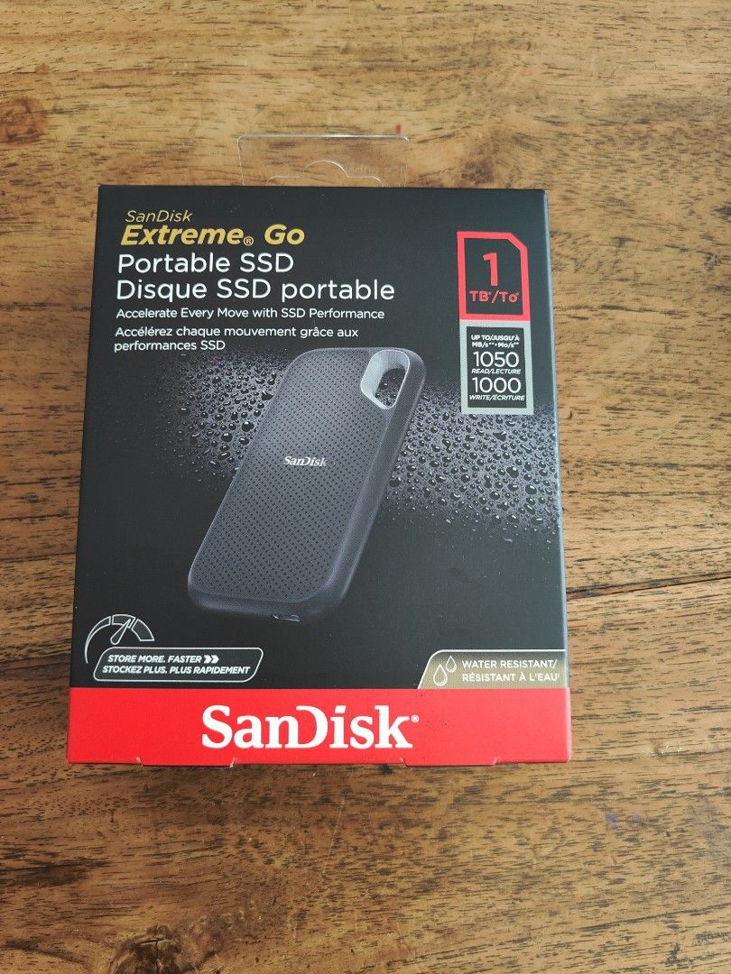 New SanDisk Extreme E61 External Portable SSD 1TB speed 1000MB/sec latest model
