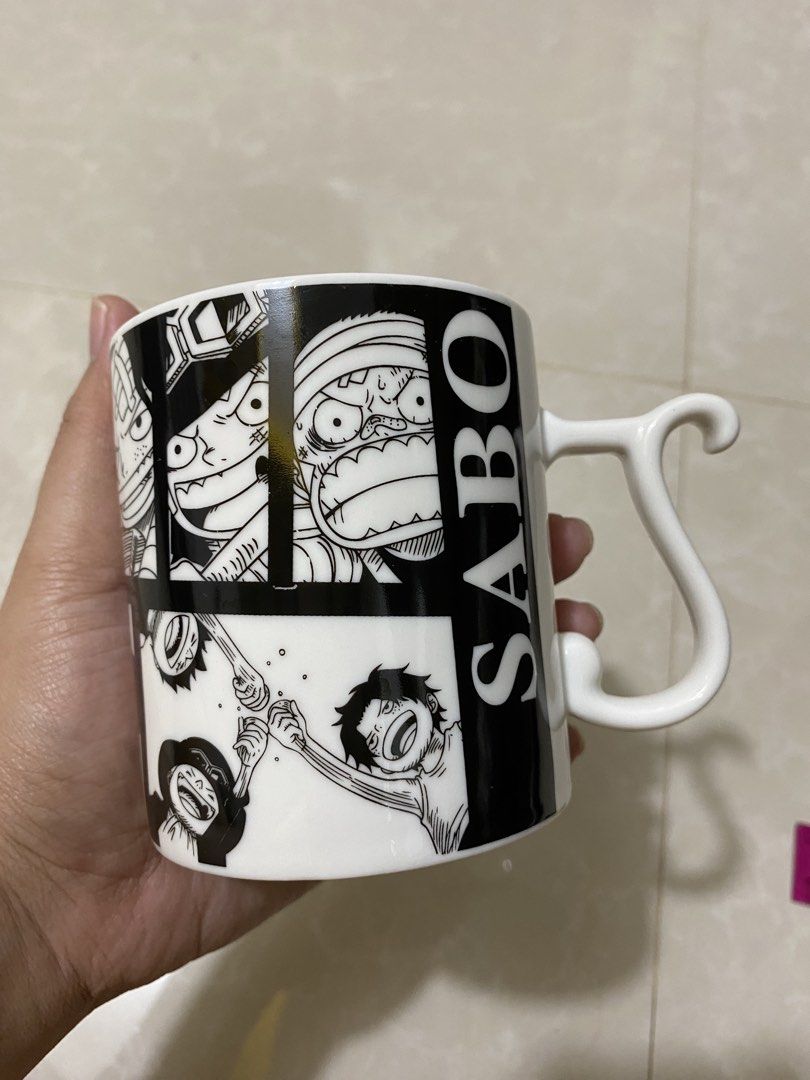 One Piece Sabo Mug (Category: Coffee & Tea Tableware) located in Makati City. Submitted by lasthing.22 (Listing ID 1436269345, Image 1). Description: Good as new. No issue. Collectible. MOP: Gcash/Bank Transfer MOD: Lalamove/J&T.