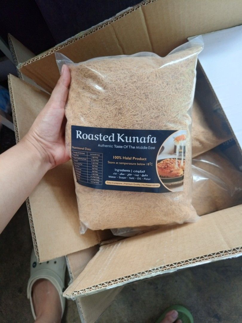 Original Roasted kunafa (Category: Spice & Seasoning) located in Quezon City. Submitted by ajonlinesh55809 (Listing ID 1436170273, Image 1). Description: ORIGINAL ROASTED KUNAFA ₱550 / 500G AVAILABLE ONHAND SAME DAY DELIVERY.