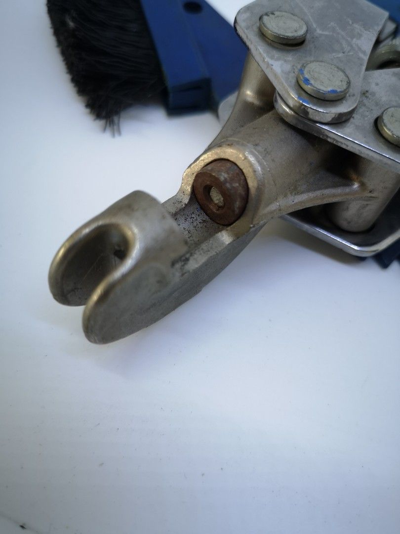 Park Tool CT2 Chain Tool (need new pin) (Category: Bicycles) located in Manila. Submitted by isko_sarisari (Listing ID 1436110701, Image 2). Description: The CT-2 is designed for fast, easy removal or repair of chains. The tremendous leverage generated removes even the toughest rivets. To use, simply put the chain roller in the built-in recess and squeeze the handles. The travel adjusts to return the rivet back the proper distance NEEDS NEW PIN.
