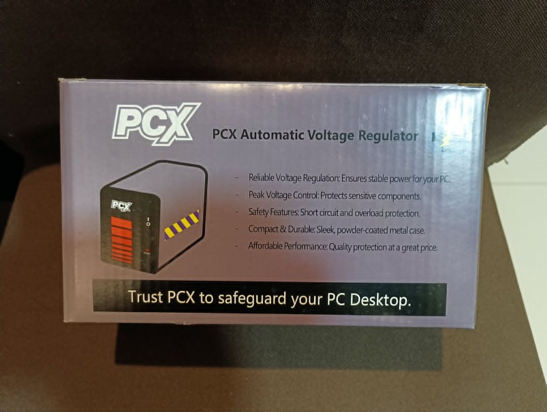 PC desktop automatic voltage regulator (Category: Cables & Adaptors) located in Caloocan City. Submitted by bg_geniusph (Listing ID 1436187522, Image 1). Description: 8 pieces available 200 pesos each.