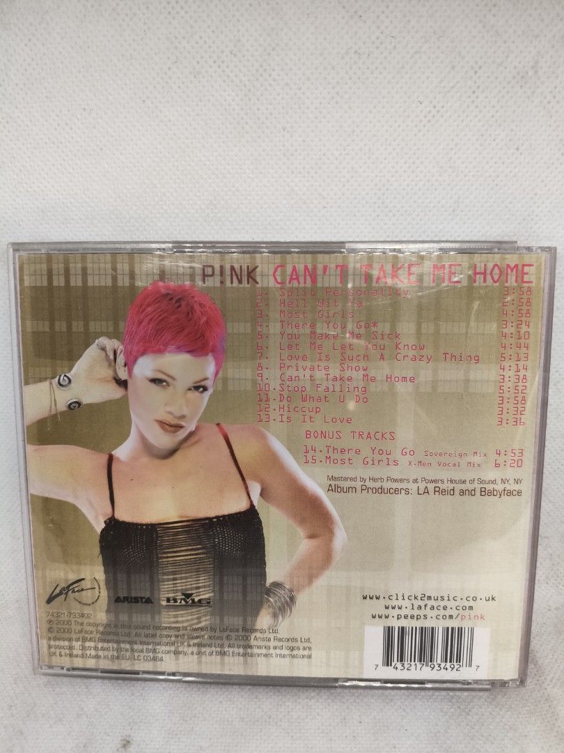PINK- CANT TAKE ME HOME (SPECIAL UK) (Category: CDs & DVDs) located in Manila. Submitted by musiccdshopnew (Listing ID 1436133696, Image 2). Description: .