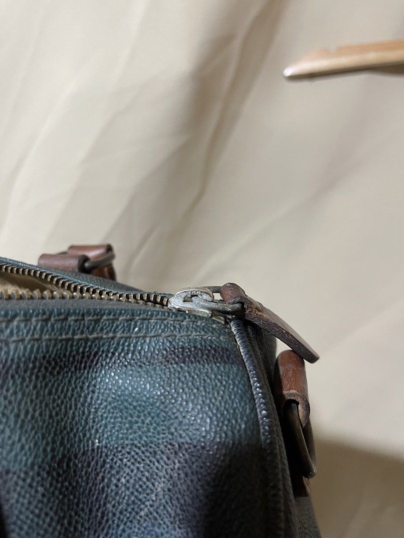 Polo Ralph Lauren Plaid Handbag (Category: Luxury Bags & Wallets) located in Manila. Submitted by certhrified_legit21 (Listing ID 1436165031, Image 3). Description: - Authentic Polo Ralph Lauren handbag - Features a plaid pattern in green and blue - Brown leather handles and accents - Secure zipper closure - Includes a small brass nameplate - Interior has a leather Polo Ralph Lauren tag.