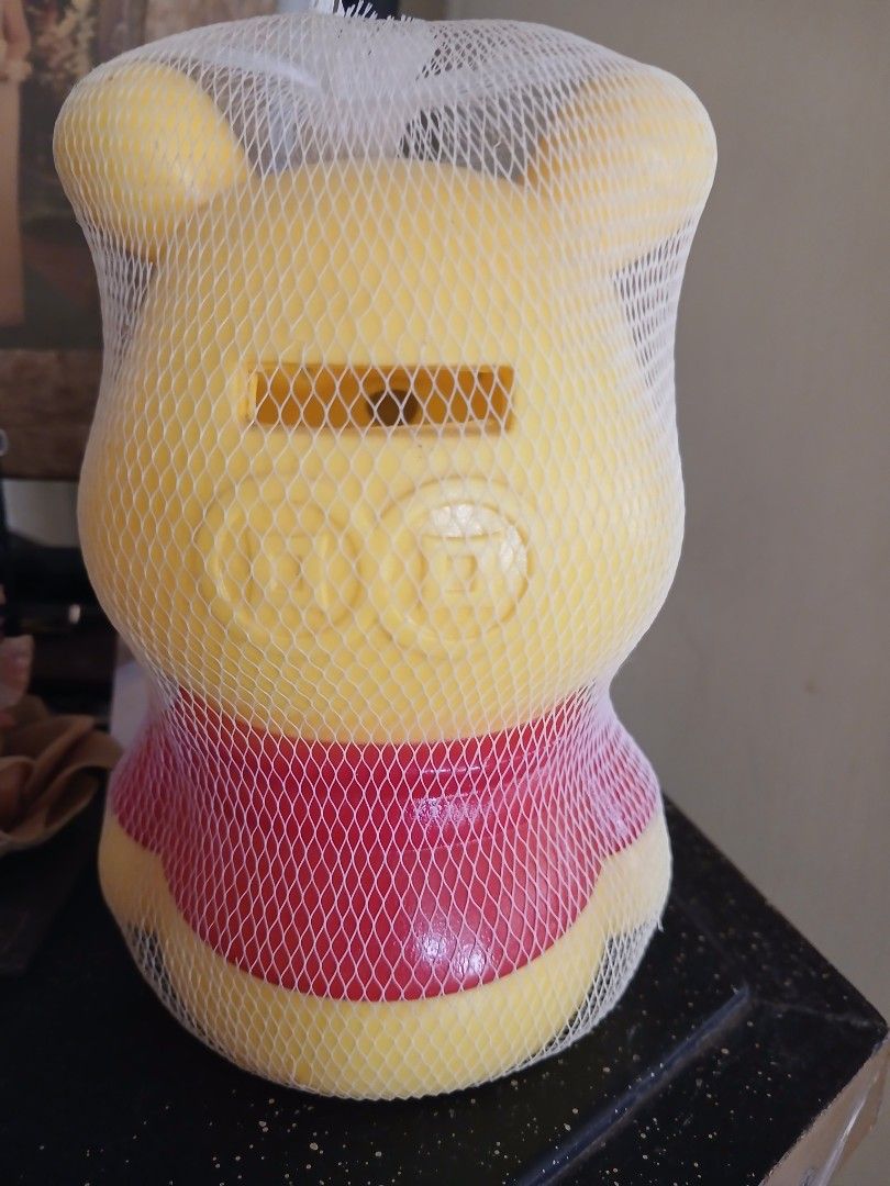 Pooh coin bank (Category: Character Goods) located in Cebu City. Submitted by monsterheart (Listing ID 1436247842, Image 2). Description: - Pooh coin bank - Features a cute yellow Pooh bear design - Suitable for all ages - Comes in its original net packaging - Great for saving coins location cebu .