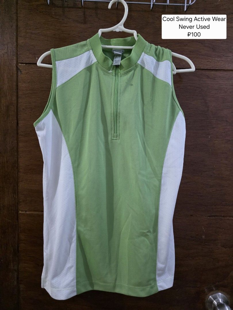 Pre-loved Active Wear (Category: Activewear) located in Manila. Submitted by pre.loved.declutterx (Listing ID 1436257948, Image 3). Description: ✔️ NEVER used ✔️ See pictures for details and individual prices 📍Location: Las Piñas ‼️ take all price: ₽549 📌 Preloved items also for sale: Office clothes ✔️ Bottoms (Skirt, Pants, Skorts, Shorts) ✔️ Cute Tops ✔️ Beach clothes ✔️ Dress ✔️ Cold weather clothes such as coats/jackets/long sleeves/fleece 