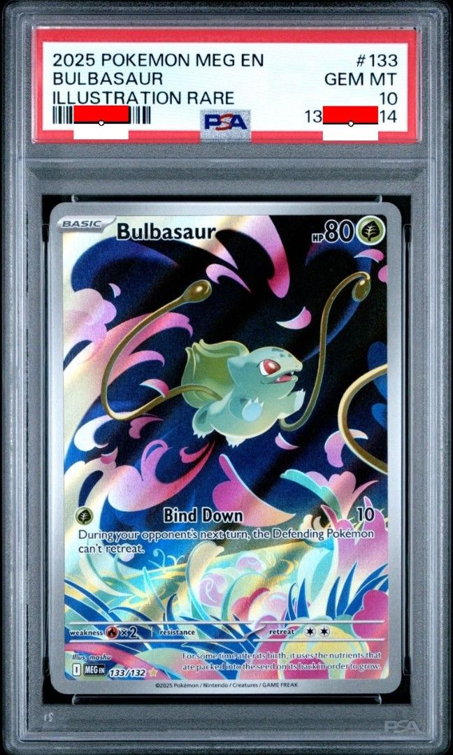 PSA 10 Sequential Mega Evolution Set | Bulbasaur | Ivysaur | Venusaur ...