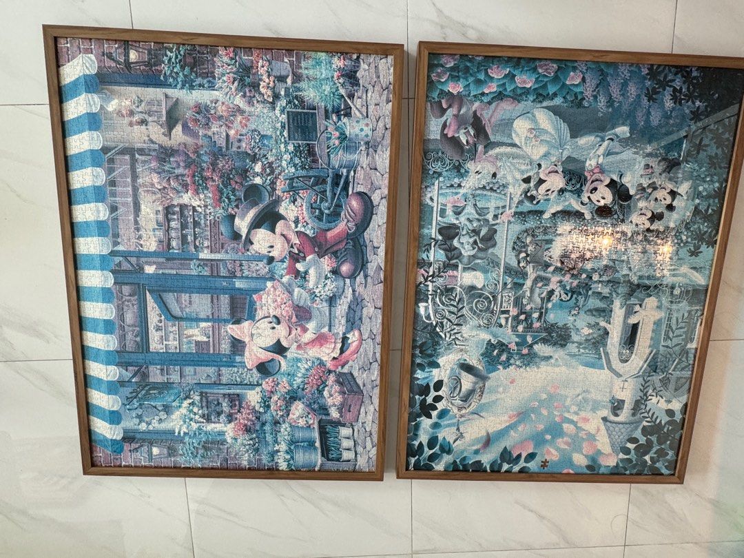 Puzzle wall frame