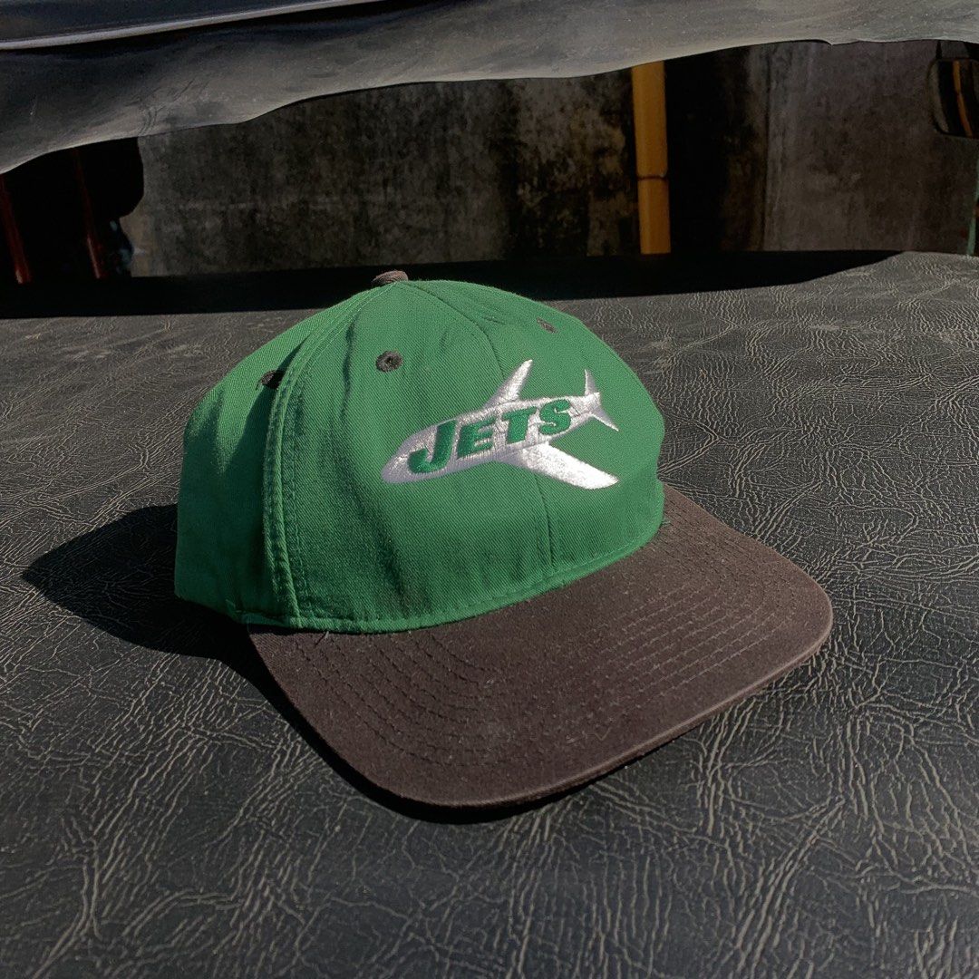 Reebok NFL Vintage Collection Jets Cap (Category: Caps & Hats) located in Manila. Submitted by thriftnihulyo (Listing ID 1436273204, Image 1). Description: - Vintage Reebok New York Jets cap - Green crown and brown brim - Adjustable snapback closure - One size fits all - Features NFL Vintage Collection tag - Includes holographic NFL sticker.