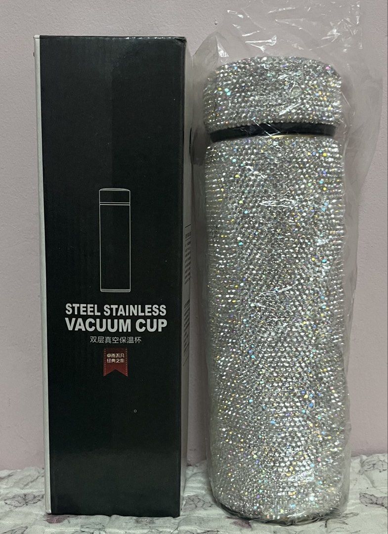 Rhinestone Covered Vaccum Tumbler